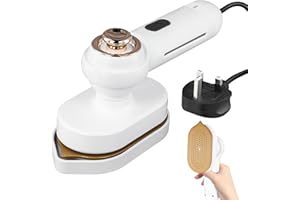 WAKERUG Mini Clothes Steamer Handheld, Portable Mini Travel Iron for Clothing, 90° Rotatable and Folding Steamer Clothing, 20 Second Fast Heating Handheld Steamer Iron for Home and Travel