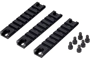 FOCUHUNTER G36 Picatinny Rail Tactique Court 20mm Picatinny Rail Base Kit De Rail 3 Pièces pour Chasse Extérieure Aluminium Complet