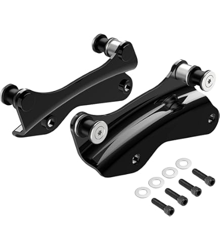 Kit de matériel d'accueil chromé à 4 Points Compatible avec Harley Davidson Touring Street Glide Road King Electra Glide 2014-2022 de Remplacement pour 52300353