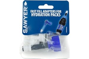 Sawyer Products SP115 - Adaptadores de llenado rápido para Paquetes de hidratación, Color Azul y Blanco, Talla única