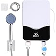 Instant Electric Water Heater, Portable Tankless Water Heater with LED Touch Screen Control, Adjustable Temperature for Kitchen, Bathroom, Shower, Compact Electric Water Heater