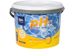 EDG by AQUALUX INTERNATIONAL - pH Moins Piscine - Baisse Le PH - Poudre - Seau 5kg - Confort De Baignade et Efficacité de Traitement Piscine - Correcteur pH Haute Concentration