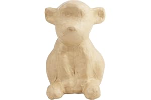 DECOPATCH Décopatch SA203C Affe (aus Pappmaché, Größe S, 13 x 10 x 14,5 cm, zu Personalisieren) 1 Stück natur