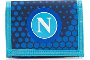 SSC Napoli Velcro Wallet, Portefeuille Dots Camouflage sans Genre, Bleu, M