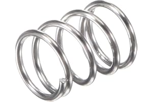 TOP-VIGOR 10Pcs Compression Spring, 8mm OD,0.8mm Wire Size,10mm Free Length Dual Extended Durable Dual Hook Tension Spring for Furniture Screen Doors Repair Projects