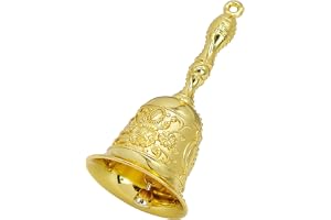 ZHYUAN Liten handklocka, handklocka, jul, metallhandklocka, handbord, bord, handklocka, handklocka, bordsklocka, samtalsklock