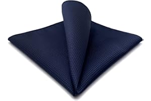 S&W SHLAX&WING Carrés de Poche pour Hommes Couleur Unie Bleu Vert Jaune XL pour Mariage