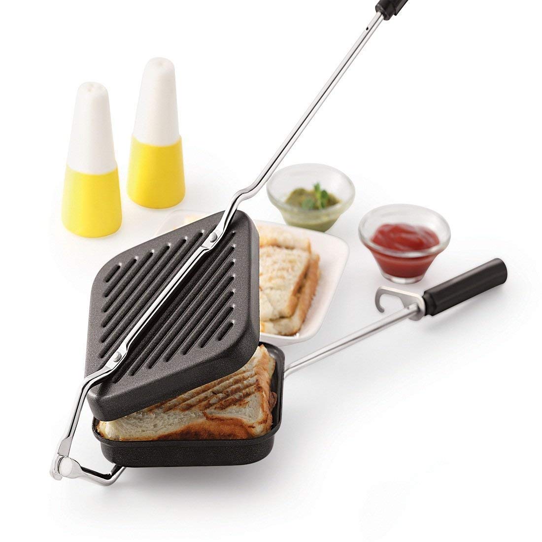 Unleash Deliciousness with the Konquer TimeS Non-Stick Grill Sandwich Toaster and Griller - A Must-Have Appliance!