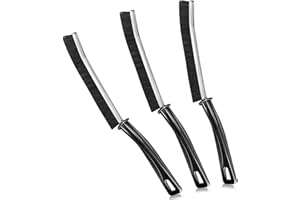 LYINUR 3Pcs Crevice Cleaning Brush, Groove Cleaning Brush Gap Scrubbing Brushes, Hard Bristle Cleaner Brush, Window Door Bathroom Track Slots Gap Thin Cleaning Tool for Home Kitchen Small Spaces