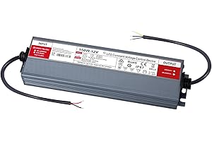 Wandering Star® Transformador 220V a 12V 150W 12,5A LED Driver, Exterior impermeable IP67 Fuente de Alimentación 220V a 12V DC Driver de Bajo Tensión Controlador LED Voltaje Constante