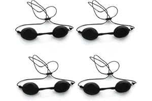 XOXVURI 4 PCS Solarium Brille, Schutzbrille, UV Solarium Schutzbrille Solariumbrille Sonnenschutz Brille für Sonnenbank Beauty Patienten Sonnenbrille Behandlung Lichttherapie (Schwarz)