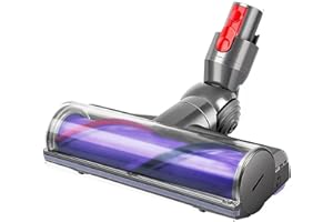 DETETAP Tête de Brosse à dégagement Rapide Compatible avec Dyson V7 V8 V10 V11 V15 pour Dyson SV10 SV11 SV12 SV14, Brosse pour Aspirateur, Pièces de Rechange pour Tapis de Sol en Bois Dur