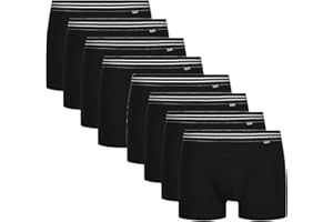 DIM Boxer Homme Lot de 8 | Ecodim Coton Stretch Confortable | Maintien Quotidien | Ceinture Classique