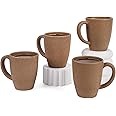 Irida Naturals Unbreakable Coffee Mug - Eco-Friendly & Microwave Safe Mugs for Tea or Coffee, Rice Husk Milk & Tea Coffee Cups for Hot and Cold, Matte Finish Mugs for Gift, Pack 4 300ML (Soft Beige)