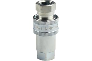 Sileduove Acoplamiento hidráulico, conector de liberación rápida NPT ISO A conector de acoplamiento hidráulico 1/4" 3/8" 1/2" 3/4"(NPT-1/2)