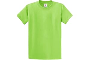 Star and Stripes Plain Lime Green T Shirt 100% Rich Soft Organic Cotton Lime Green T Shirt