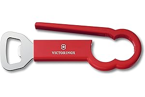 Victorinox Küchenutensilien PET-Flaschenöffner, Praktisch, Manuell, Rostfreier Stahl, Swiss Made, rot, 30 x 5 x 5 cm