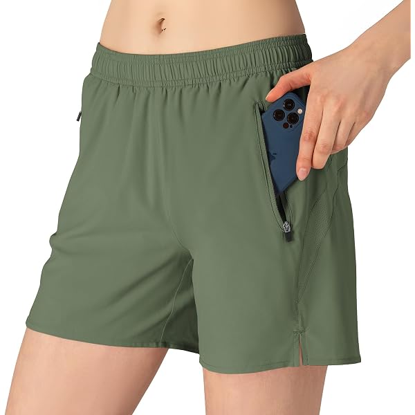 Aloodor Damen Sport-Shorts – Lässige Delfin-Shorts Mit Taschen & Kordelzug, Aus Weichem Stretchstoff