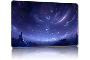 Malqiqi Playmat for MTG, with Free Storage Bags,Game Mat 24 x 14 inches, TCG and Board Game Mat for Cards,Mousepad Desk Mats (Sky 1-Regular)