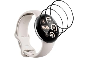 Vanrain Schutzfolie für Google Pixel Watch 3 41mm, 3 Stück Flexible HD Weich Folie Anti-Kratzer Blasenfreie Displayschutzfolie Vollständige Abdeckung