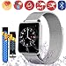 Produktbild Bluetooth Smartwatch Fitness Uhr Intelligente Armbanduhr Fitness Tracker Smart Watch Sport Uhr mit Kamera Schrittzähler Schlaftracker Romte Capture Kompatibel mit Android Smartphone (M19-Silver)
