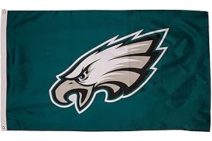 TEAM SPORTS AMERICA NFL Philadelphia Eagles 3 x 5 Outdoor Durable Flag with Grommets | Heavy Duty Flag & Banner for Outdoor Garden Patio | Indoor Wall Decor Flag for Room | Works with Flag Poles for Outside House