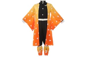 CR ROLECOS Mitsuri Cosplay for Demon Slayer Mitsuri Full Set Tomioka Giyuu Costume Giyuu Anime Outfit for Halloween