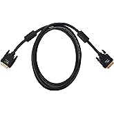 Amazon Basics DVI-auf-DVI-Kabel (2 m) HDTV Auflösung bis 2560x1080, vergoldete Kontakte, Schwarz