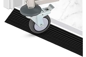 DAWRIS Rubber Threshold Ramp, Self Adhesive Non-Slip Wheelchair Ramp, Portable Mobility Scooter Ramps for Doorways, Steps, Stairs Tape for Doorways, Driveways, Bathroom, Smooth Tile