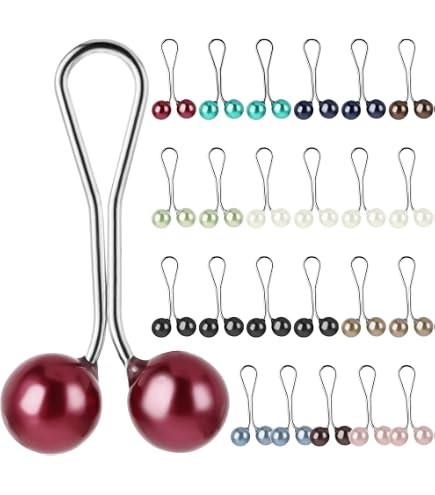 Lot De 32 épingles à Hijab Colorées - En ABS Et Acier Inoxydable - Pour Fixer Foulards, écharpes, Robes - Idéal Pour Femmes Et Filles Musulmanes