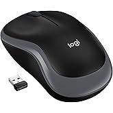 Logitech M185 Kablosuz Mouse, 1.000 DPI Optik Sens&ouml;r, Sağ ve Sol Elle Kullanıma Uygun, 10 m Kullanım Mesafesi, 12 Ay Pil &Ouml;mr&uuml;
