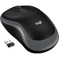 Logitech M185 Mouse Wireless, 2,4 GHz con Mini Ricevitore USB, Durata Batteria di 12 Mesi, Tracciamento Ottico 1000 DPI, Ambi