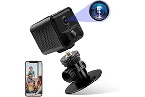 NISANUKI Cámara Espía Oculta, Mini Camaras Espias WiFi 1080P HD Cámara de Vigilancia Inalambrica para Coche Interior/Exterior con Visión Nocturna Detección De Movimiento Grabación de 8+ Horas