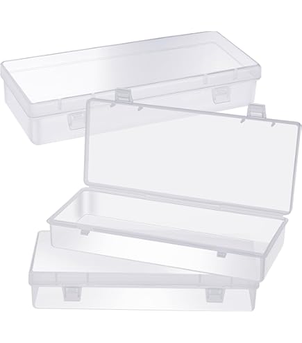 MANCHAP 30 Mini Contenitori Trasparenti Per Perline E Gioielli - 7,5x5x2 Cm, In Plastica Con Coperchio A Scatto - 5