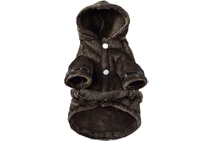 Ruiqas Accappatoio per cani Asciugamano da bagno con cappuccio per cani Pigiama Pet Cat Accappatoio Vestiti per cani Asciugatura rapida Super assorbente