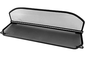 TIEF-TECH TiefTech Deflector de Viento para BMW E93 Descapotable (2007-2014) - Plegable - con Cierre Rápido - Negro | Deflector de Viento | Deflector de Aire | Parabrisas para descapotable