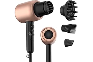 Sèche Cheveux Professionnel 3 en 1, UKLISS 2000W Seche Cheveux Ionique, Hair Dryer Rapide & Volume, Blow Dry & Style, 3 Températures et 2 Vitesses pour Boucle, Ondule, Lisseur