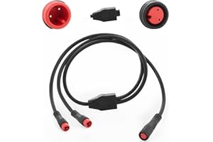 baluoqi Y-Split Verlängerungskabel 2/3/4/5Pin 1T2 Verlängerungskabel mit wasserdichtem Stecker für Ebike Licht, Getriebesensor und Bremse im Ebike Umbausatz