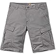 Carhartt Men's Force Relaxed Fit Ripstop Cargo Work Short, Asphalt, W32