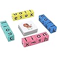 Kidology Wooden Alphabet Spelling Game Matching Letter & Word Puzzle Game with Flashcards, Educational Preschool Learning Toy for Kids Ages 3+