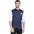 VASTRAMAY Men's Cotton Blend Nehru Jacket