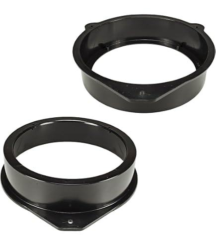 tomzz Audio 2834-005 Soportes adaptadores de Anillos de Altavoces compatibles con la Puerta Delantera del Mercedes Clase E W210 para Altavoces DIN de 165 mm