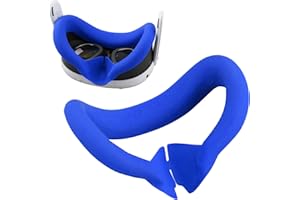 Baomaeyea VR Silikon-Abdeckung Augenpolster für Meta Quest 3, VR-Gesichts-Silikonabdeckung, kompatibel mit Meta Quest 3 VR Headset, schweißfest, lichtbeständig, VR-Zubehör, Gesichtspolsterkissen