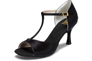 JIAJIA 20511 Sandales pour Femmes 2.7'' Talon évasé Super Satin Latin Chaussures de Danse