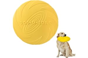 BUTYEAK Frisbee Perro, Juguete de Disco Volador, Platillo Volador, Juguete Perro Indestructible, Disc Dog Activity, Irrompible Perro Frisbee, Juguete Perros Interactivo, Discos Flotante para Perro, 22cm