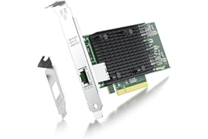 Ipolex Tarjeta de Red de 10 GB, 1 Puerto RJ45, Nic de 10 GbE en comparación con Intel x540-T1, Compatible con Windows Server/Windows/Linux/VMware (no Compatible con Mac)