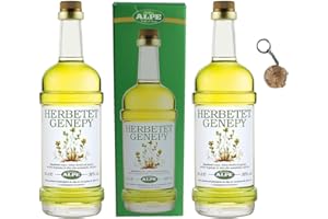 NOSTRE MONTAGNE PRODOTTI TIPICI VALLE D'AOSTA Genepy Herbetet - SPECIALE 3 bottiglie con portachiavi grolla - 70cl / 38°- Alpe Valle d'Aosta