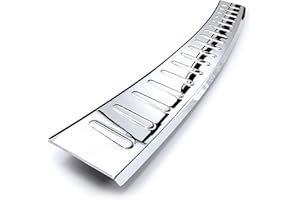 teileplus24 L529 Ladekantenschutz V2A Edelstahl kompatibel mit VW Golf 7 Alltrack Variant 2013-2016 Abkantung, Farbe:Silber glänzend