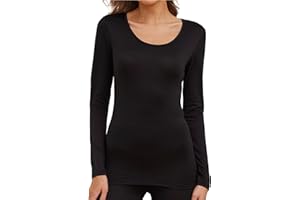 The Essentials Wardrobe Ladies Thermal Underwear Soft Lightly Brushed Warm Base Layer Top and Long Johns Legging Moisture Wicking Fabric Multiway Stretch Winter Undergarment
