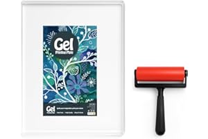 INNOVAYOU 8 * 10 Pouce Gel Press, Plaques de Gel Imperméables et Lavables, Idéales Pour la Fabrication de Cartes, l'artisanat, le Scrapbooking, les Agendas et la Décoration Intérieure